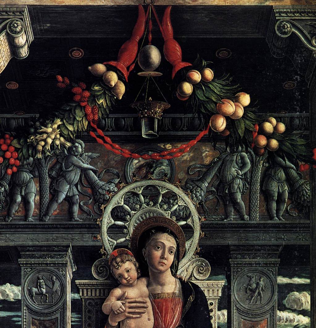 San Zeno Polyptych (detail), vintage artwork by Andrea Mantegna, A3 (16x12") Poster Print