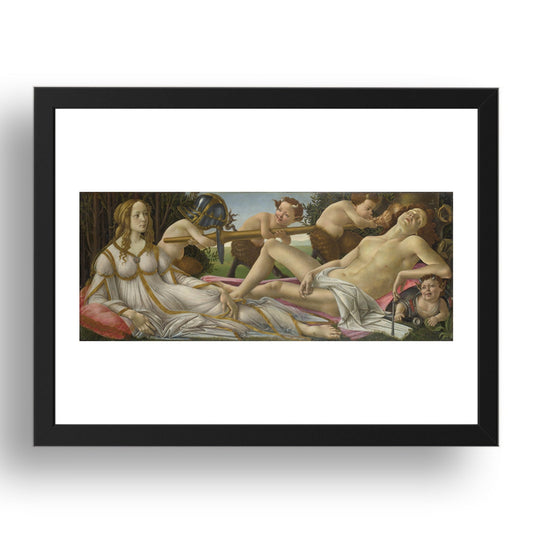 Sandro Botticelli: Venus and Mars, Poster in 17x13"(A3) Frame