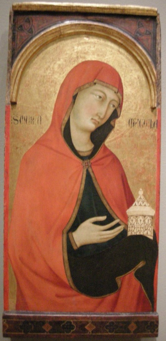 Santa Maria Maddelena, vintage artwork by Ugolino di Nerio, A3 (16x12") Poster Print