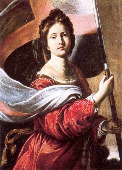 Santa Ursula, vintage artwork by Antiveduto Grammatica, A3 (16x12") Poster Print