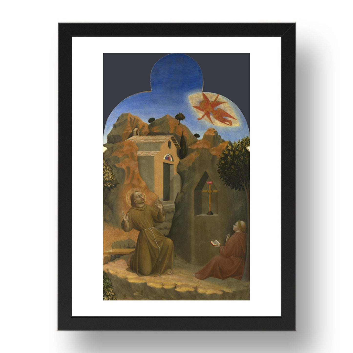 Sassetta: The Stigmatisation of Saint Francis, Poster in 17x13"(A3) Frame