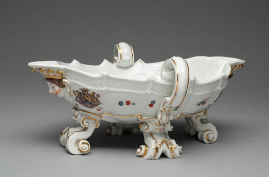 Sauceboat from the Sulkowsky Service by  Meissen Porcelain Manufactory, 23x16"( A2 size) Poster Print