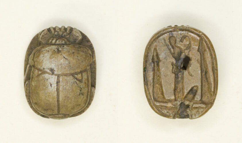 Scarab by  King and Hieroglyphs by  Egyptian, 23x16"( A2 size) Poster Print