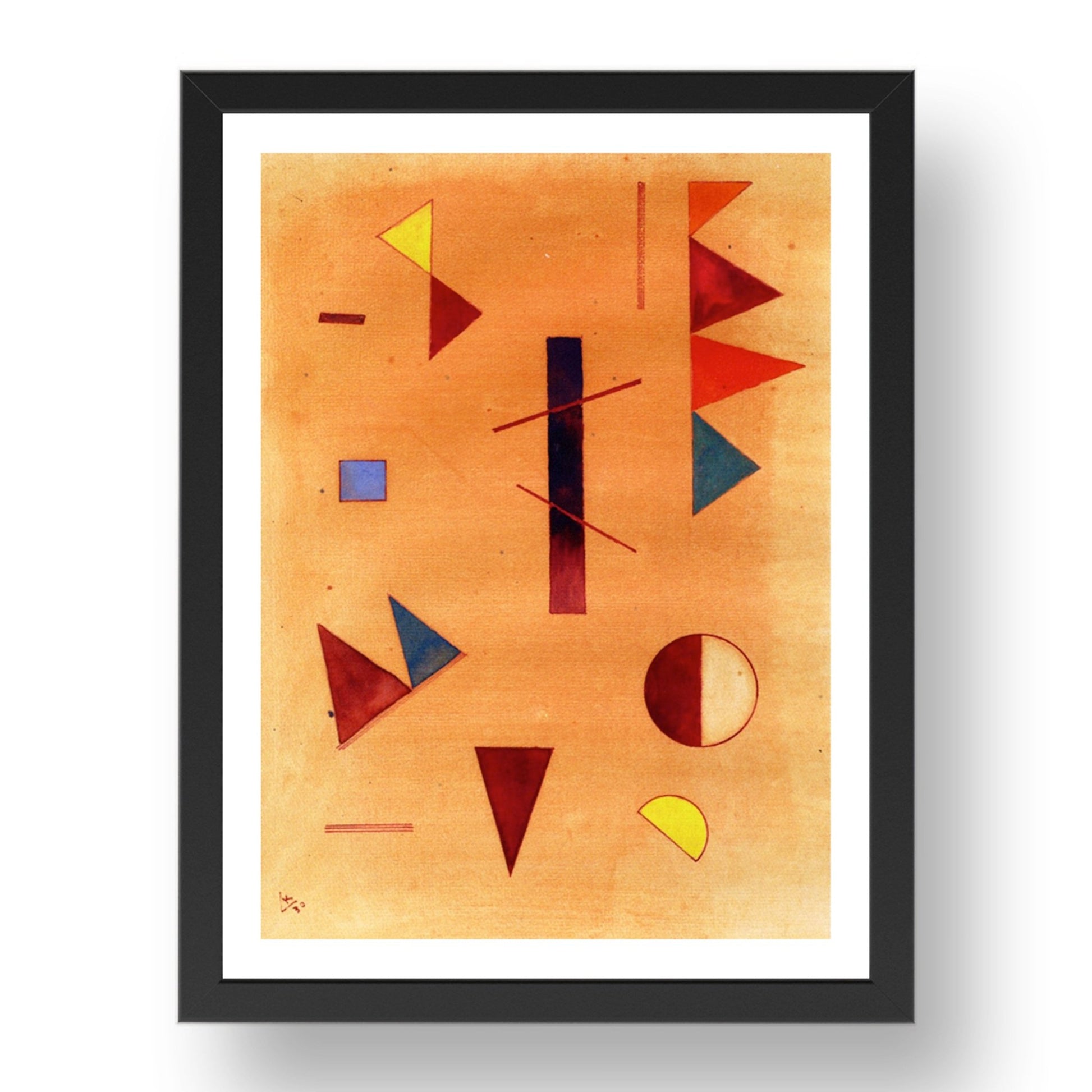 Scattered 1930 by Wassily Kandinsky, 17x13" Frame