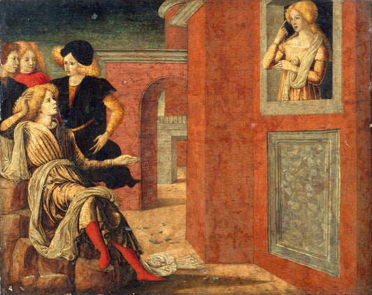 Scene from a Novella, vintage artwork by Liberali di Jacomo da Verona, A3 (16x12") Poster Print