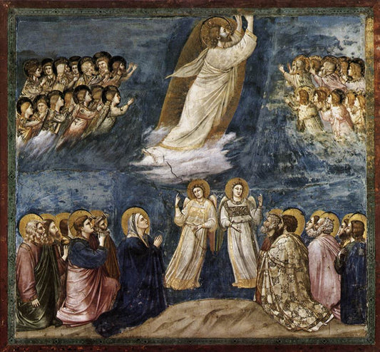 Scenes from the Life of Christ: 22. Ascension, vintage artwork by Giotto, A3 (16x12") Poster Print