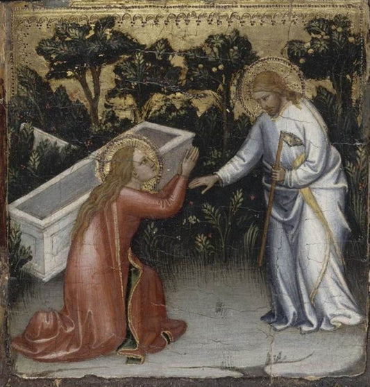 Scenes from the Life of Christ: Noli me tangere, vintage artwork by Mariotto di Nardo, A3 (16x12") Poster Print