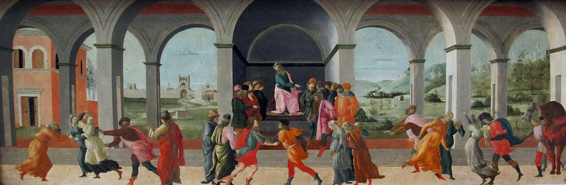 Scenes from the Life of Virginia, vintage artwork by Fra Filippo Lippi, A3 (16x12") Poster Print