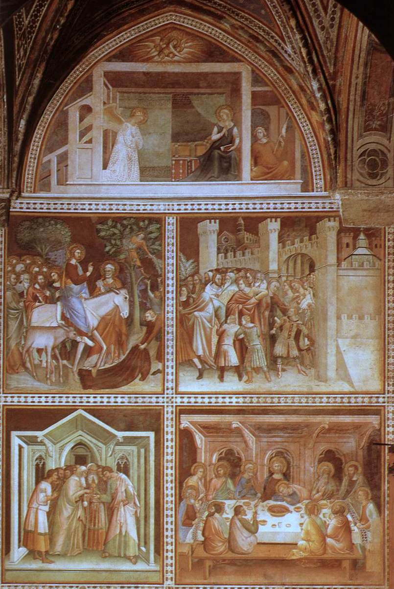 Scenes from the New Testament, vintage artwork by Barna da Siena, A3 (16x12") Poster Print