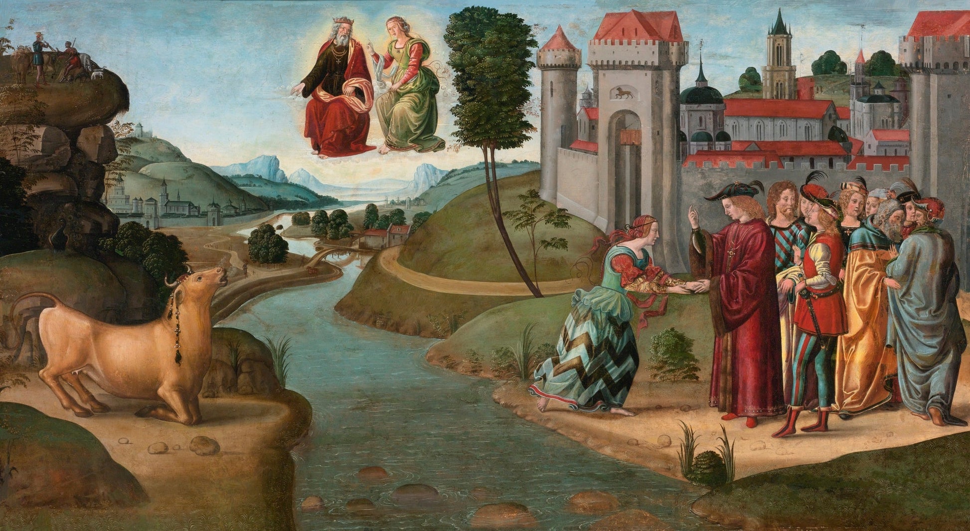 Scenes from the Story of Io, vintage artwork by Biagio d'Antonio, A3 (16x12") Poster Print