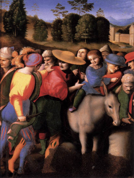 Scenes from The Story of Joseph:  The Discovery of the Stolen Cup, vintage artwork by Il Bacchiacca, A3 (16x12") Poster Print