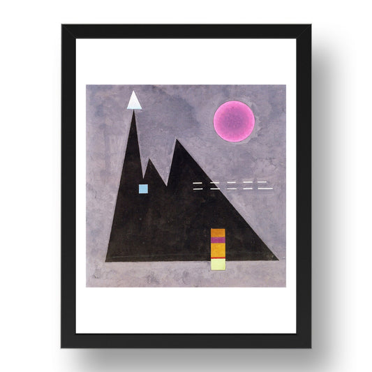 Scharf im dumpf 1929 by Wassily Kandinsky, 17x13" Frame