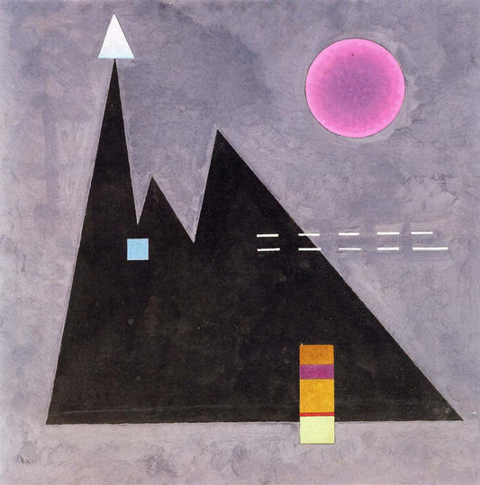 Scharf im dumpf - Wassily Kandinsky -1929 by Wassily Kandinsky, 23x16"( A2 size ) Poster Print