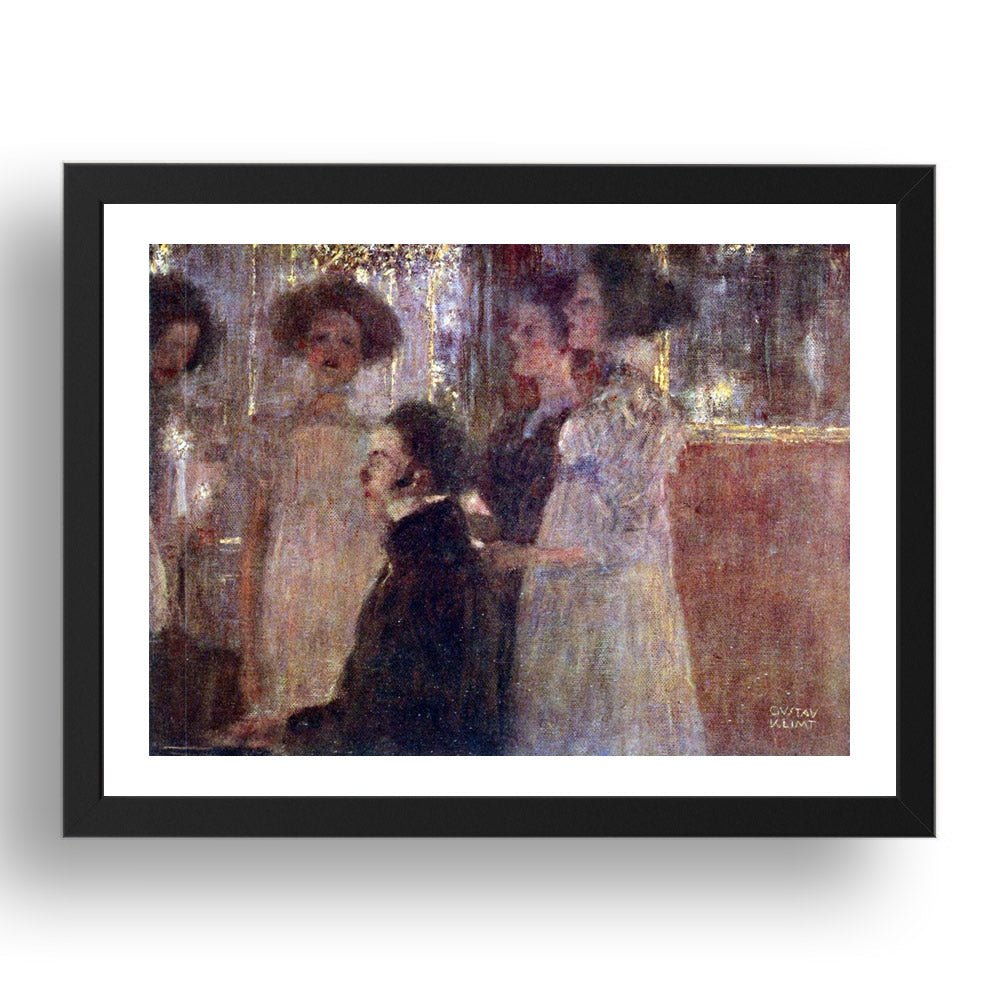 Schubert at the piano I circa 1896 by Gustav Klimt, 17x13" Frame
