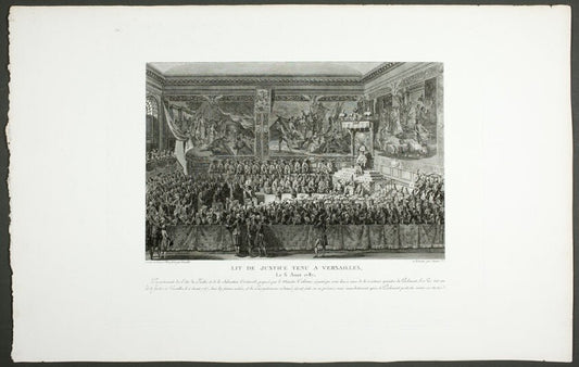 Seat of Justice Held at Versailles, Tableaux historiques de la Revolution Française by  Abraham Girardet (French, 1764-1823),23x16"( A2 size ) Poster Print