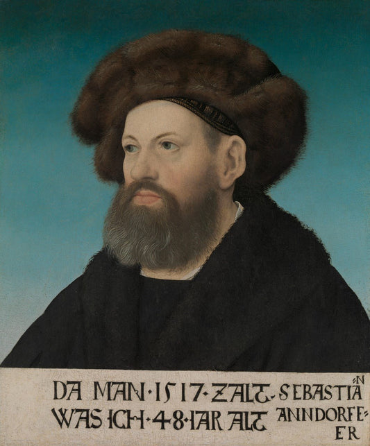 Sebastian Andorfer, vintage artwork by Hans Maler zu Schwaz, A3 (16x12") Poster Print
