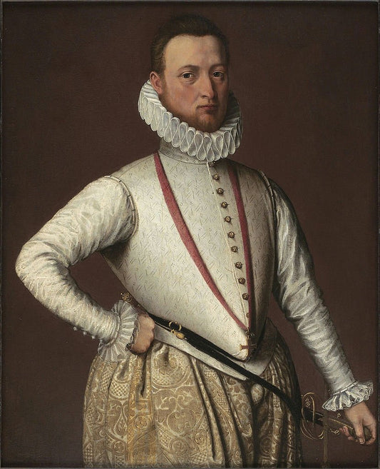 Sebastian I of Portugal, vintage artwork by Pieter Pourbus, A3 (16x12") Poster Print