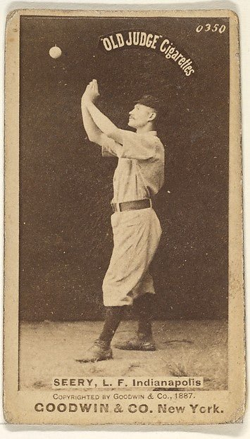 :Seery Left Field Indianapolis from the Old Judge series for-16x12"(A3) Poster