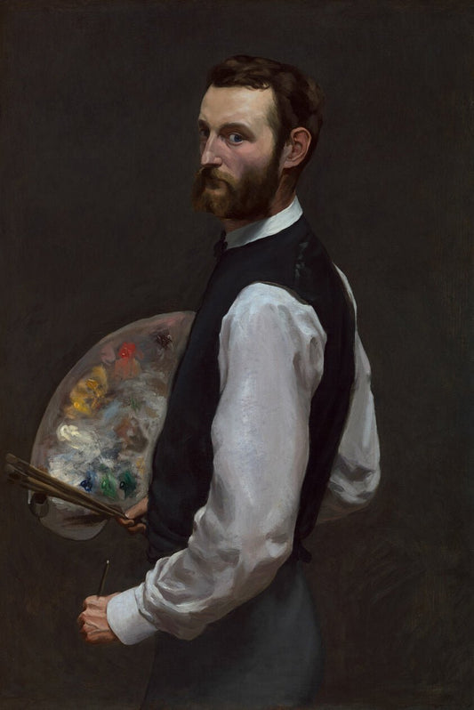 Self-Portrait by  Frederic Bazille, 23x16"( A2 size) Poster Print