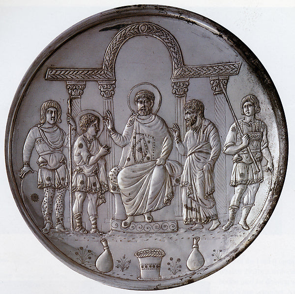 :Plate with the Presentation of David to Saul 629–630-16x12