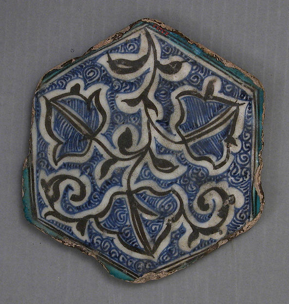 :Hexagonal Tile 15th–16th century-16x12"(A3) Poster