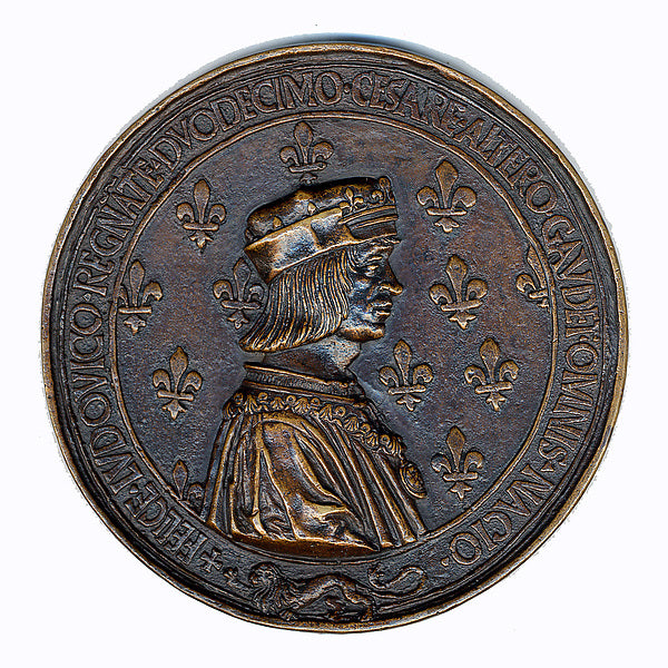 :Medal Louis XII & Anne Of Brittany 15th century-16x12"(A3) Poster