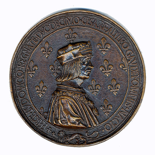 :Medal Louis XII & Anne Of Brittany 15th century-16x12"(A3) Poster