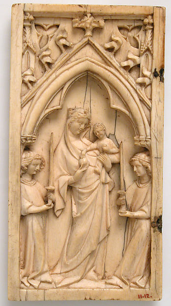 :Diptych Leaf 14th century-16x12"(A3) Poster