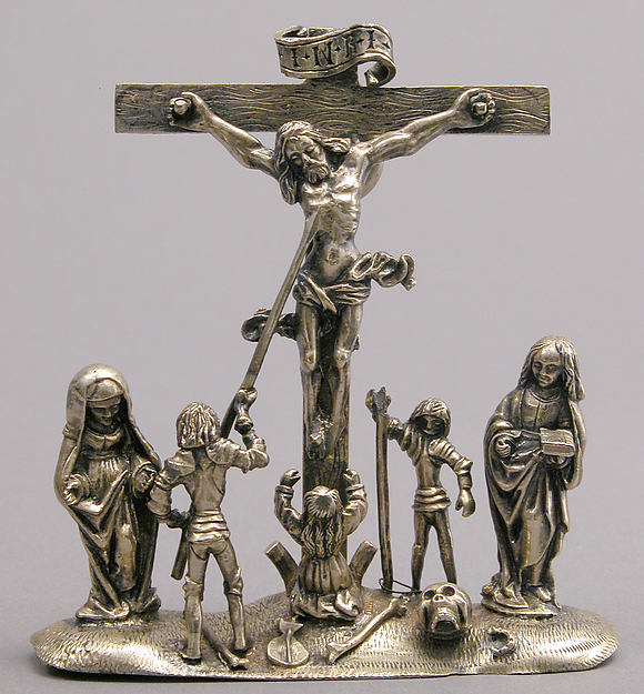 :Pendant with the Crucifixion and Attendant Figures c1520-16x12"(A3) Poster