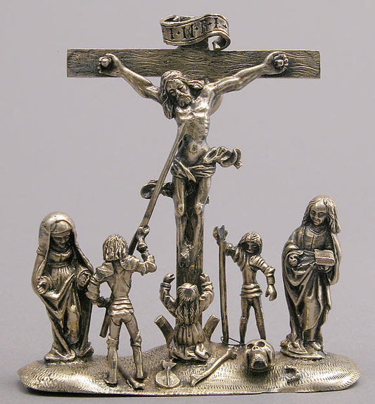 :Pendant with the Crucifixion and Attendant Figures c1520-16x12"(A3) Poster
