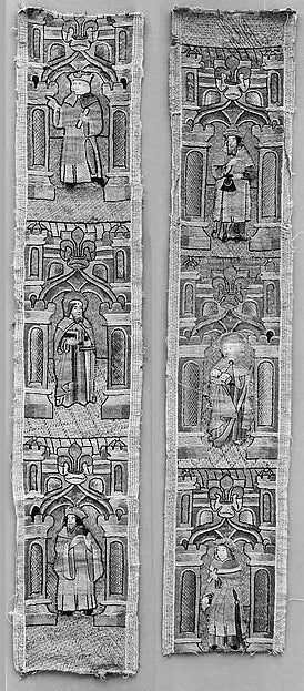 :Orphreys from a Cope 15th century-16x12"(A3) Poster