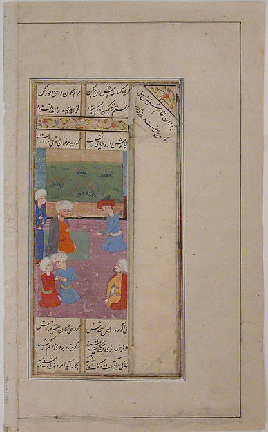 :"A Man Complained to Da'ud of a Sufi Mystic Drunk" Folio fr-16x12"(A3) Poster