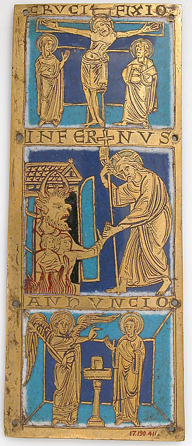 :Plaque from a Portable Altar with Scenes from the Life of J-16x12