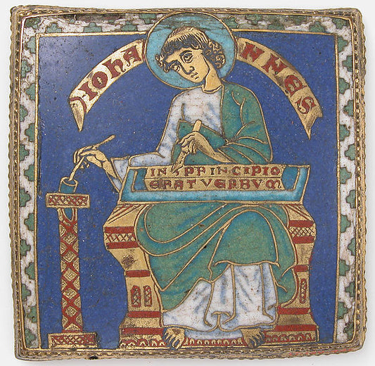 :Plaque with Saint John the Evangelist c1175–1200-16x12"(A3) Poster
