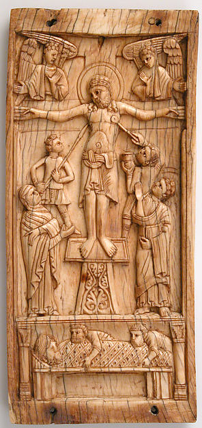 :Center Panel of a Triptych with the Crucifixion and the Ent-16x12"(A3) Poster