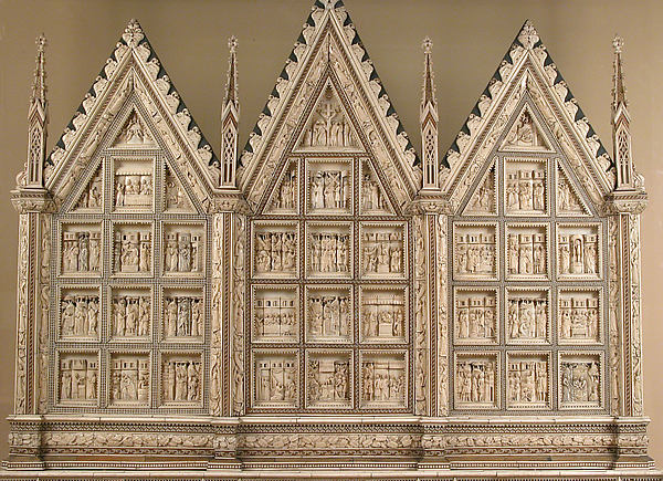 Baldassare degli Embriachi:Altarpiece c1390–1400-16x12"(A3) Poster