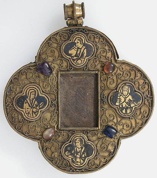 :Quatrefoil Mount for a Medieval Ivory of the Crucifixion la-16x12"(A3) Poster