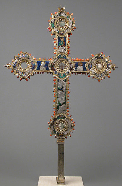 :Reliquary Cross 14th century-16x12