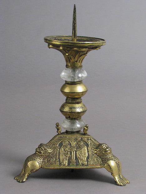 :Pricket Candlestick late 19th or early 20th century -16x12