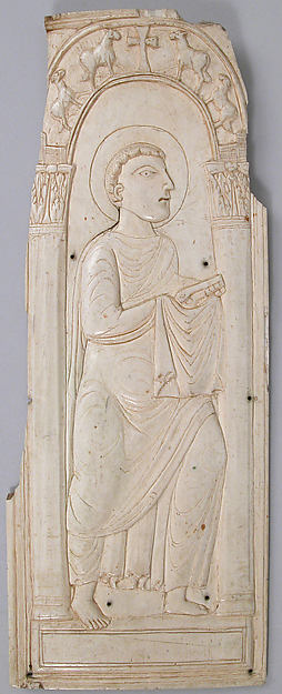 :Ivory Panel with Saint Peter 5th–6th century-16x12"(A3) Poster