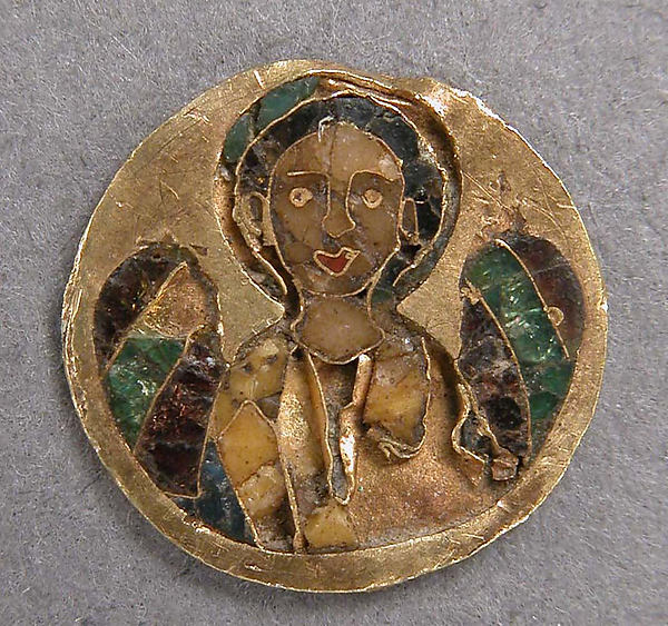 :Medallion with an Archangel 11th century-16x12
