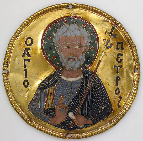 :Medallion with Saint Peter from an Icon Frame c1100-16x12"(A3) Poster