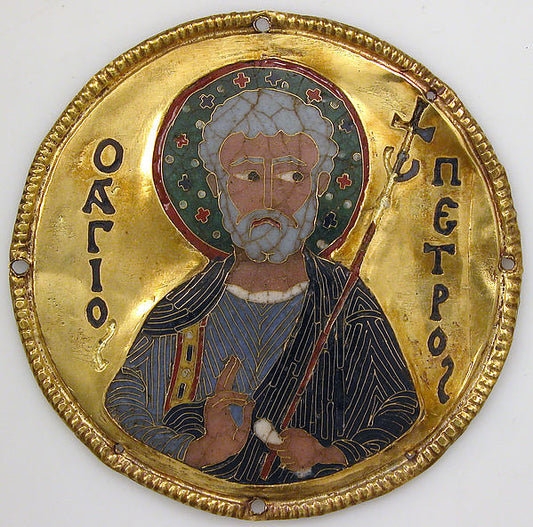 :Medallion with Saint Peter from an Icon Frame c1100-16x12"(A3) Poster