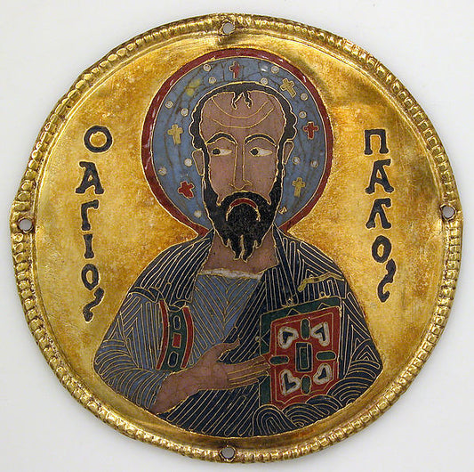 :Medallion with Saint Paul from an Icon Frame c1100-16x12"(A3) Poster