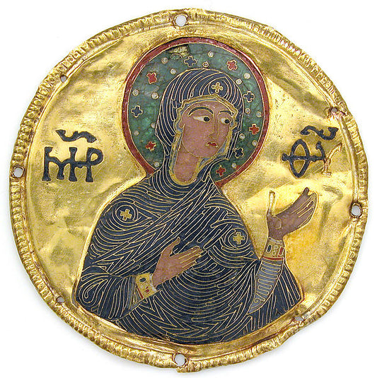 :Medallion with the Virgin from an Icon Frame c1100-16x12"(A3) Poster