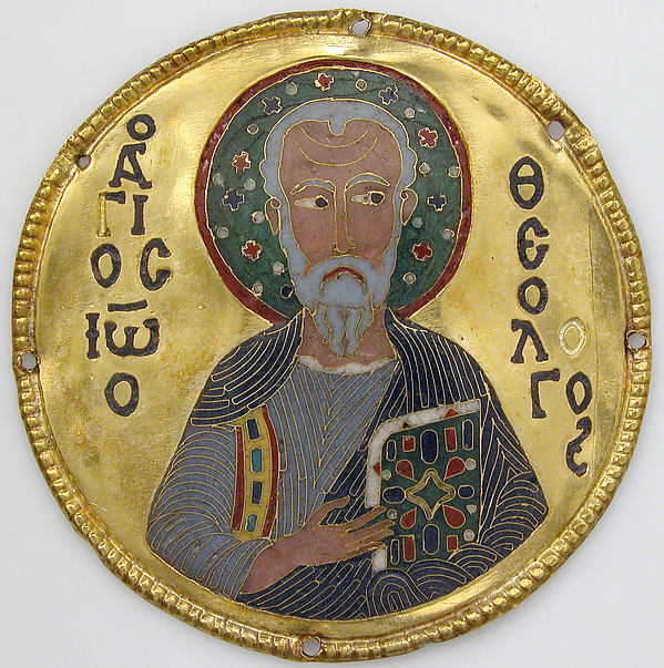 :Medallion with Saint John the Evangelist from an Icon Frame-16x12"(A3) Poster