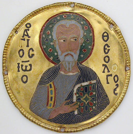 :Medallion with Saint John the Evangelist from an Icon Frame-16x12"(A3) Poster