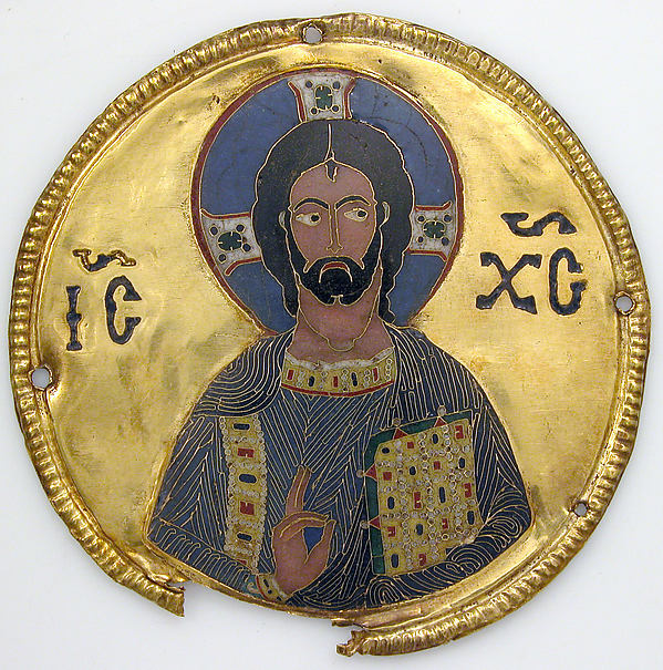 :Medallion with Christ from an Icon Frame c1100-16x12"(A3) Poster