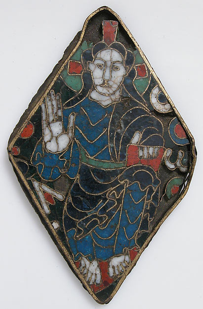 :Plaque with Christ in Majesty c1050–1100-16x12