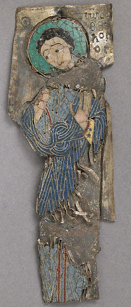 :Plaque of St. John 12th century-16x12
